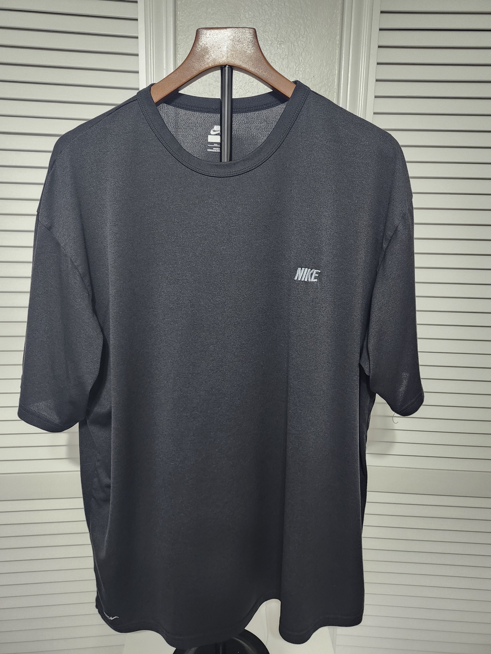 Nike Black Short Sleeve Dri-FIT Tee with Small Logo